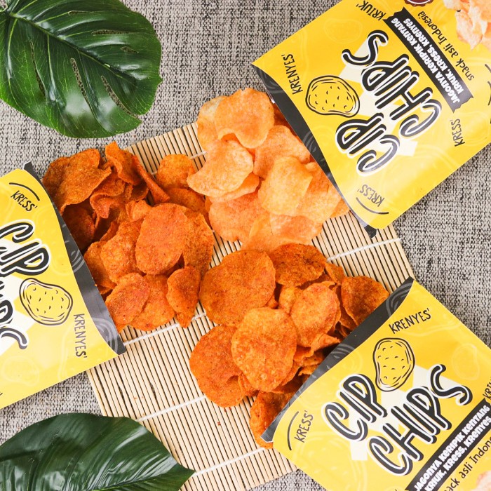 

TERLARIS Snack Cemilan Ringan Chips Keripik Kentang CIPCHIPS Bumbu - BBQ