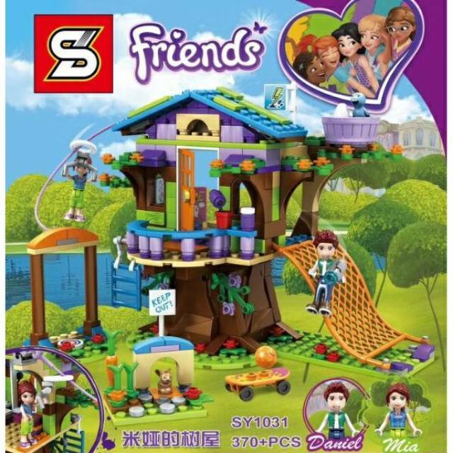 Brick Friends Rumah Pohon SY 832 SY832 Adventure Camp Tree