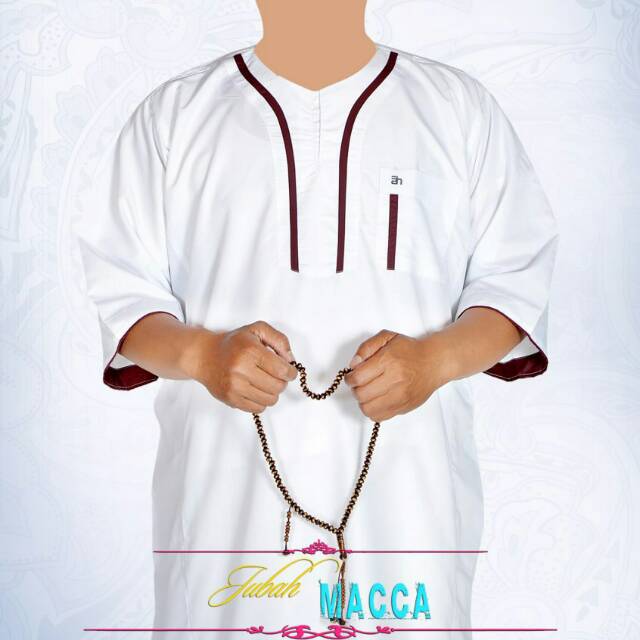 Al ham jubah reguler lengan pendek macca m,l,xl