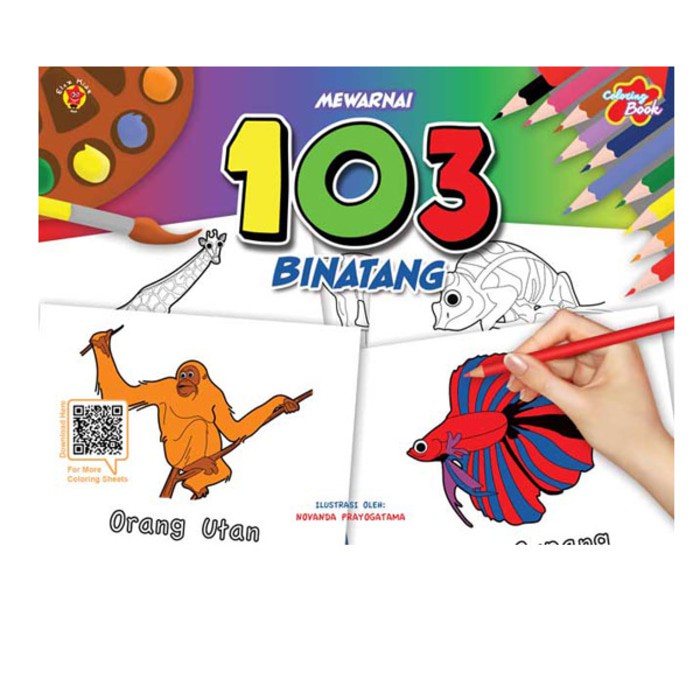 Mewarnai Orangutan - Gambar Mewarnai Gratis