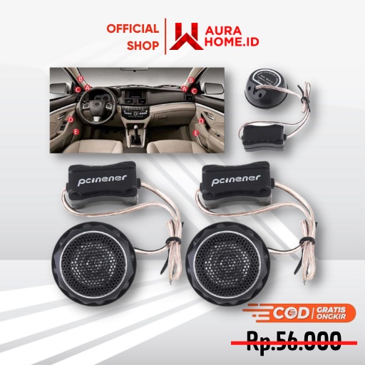 Speaker Mini Dome Tweeter Mobil HiFi 140W 2 PCS / Tweeter Mobil Bulat Super Bass Ertiga Bmw Alya Ava