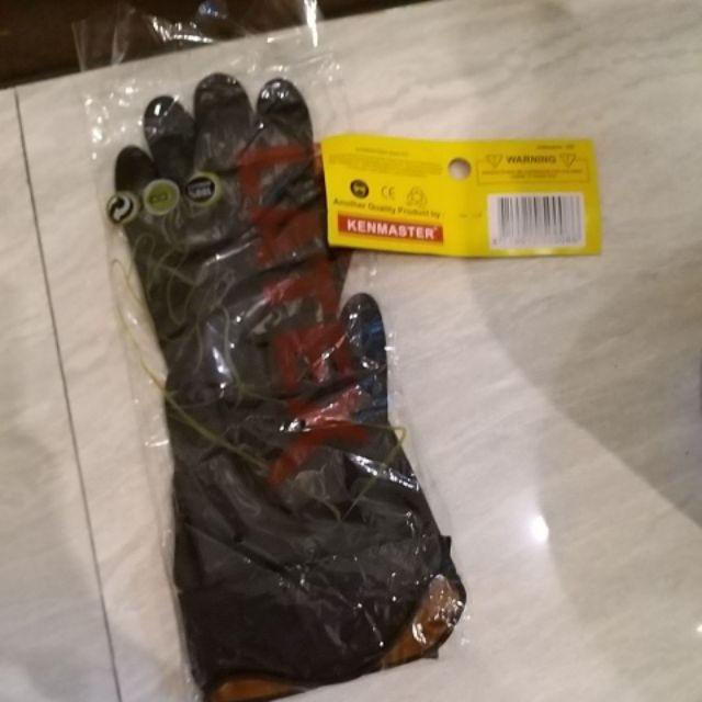 Kenmaster Sarung Tangan Karet Hitam - Latex Hand Gloves