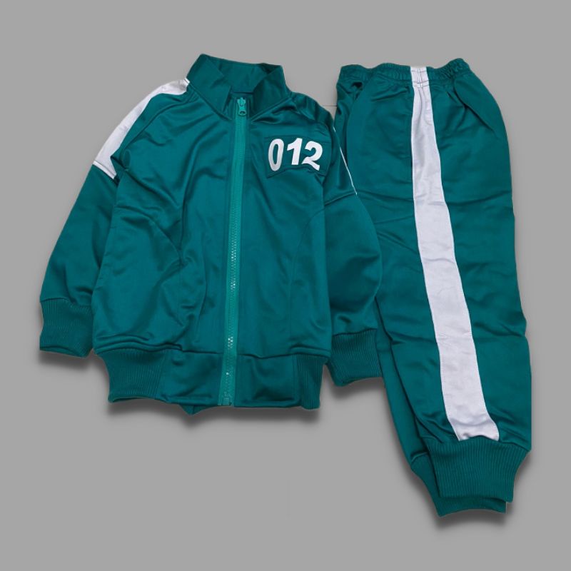 JAKET SQUIDGAME SATU SET ANAK| SQUID GAME ANAK