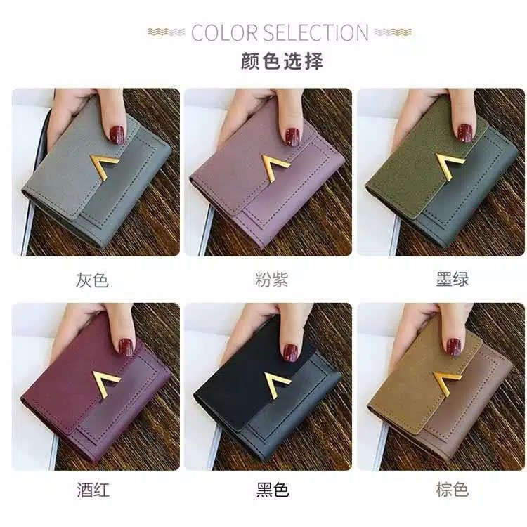 Dompet Retro KC96 Paragraf Pendek Dompet Wanita Import Real Pict D43
