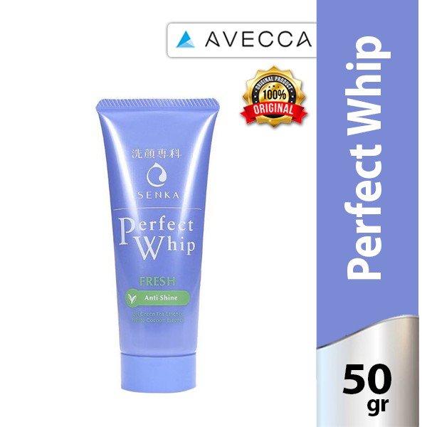 AB Senka Perfect Whip Fresh Anti Shine Facial Foam 50G / Face Wash For Oily Skin / Sabun Wajah
