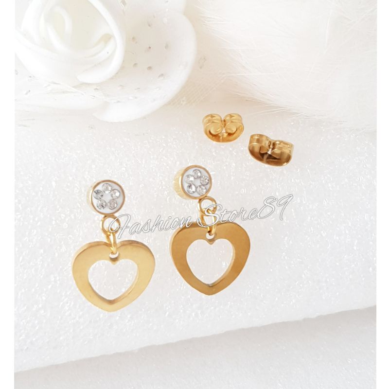 New Titanium Bestquality Anting Tusuk Jurai Titanium gold impor Antikarat fashion Bestseller Anting Titanium anting tusuk jurai gold