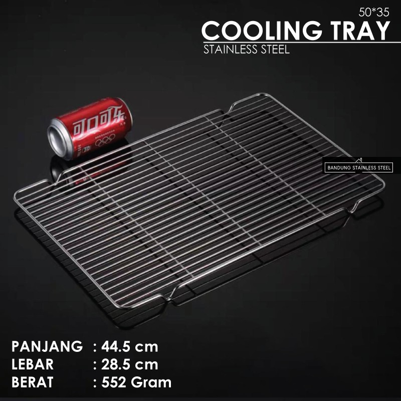 Cooling Tray Nampan Tatakan Saringan Peniris Minyak Panggangan Multifungsi Medium Large 45cm 29cm