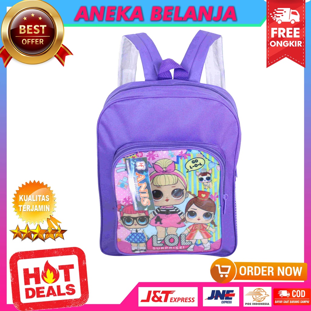 Tas Ransel Anak Cewek LOL Mini Cute Backpack Sekolah Piknik Fashion