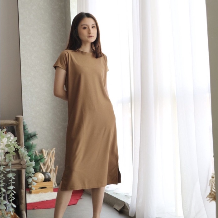 DRESS MIDI KOREA Baju tunik wanita terbaru Tunik remaja ala korea / Baju atasan wanita midi dress mu
