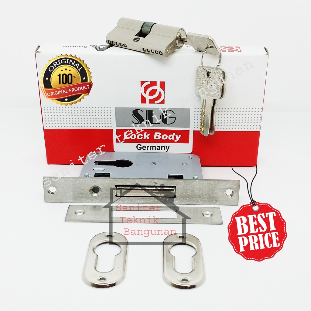 Body kunci pintu geser SLG 9405 Germany-bodi kunci dorong-kunci pintu sliding