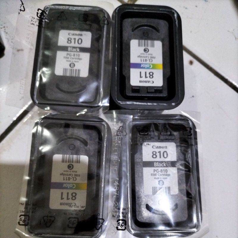 cartridge kosongan canon 810 black+811 color
