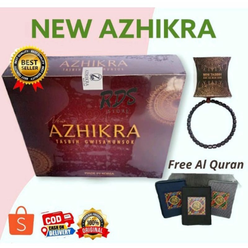 2 Paket Kalung Kesehatan Azhikra Asli - Bonus Al Quran