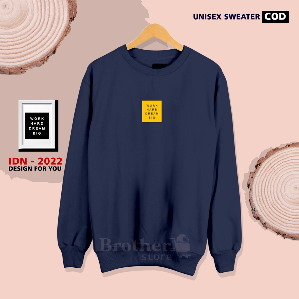 ( PROMO COD ) Brother Store - Sweater crewneck sweatshirt - Work Hard