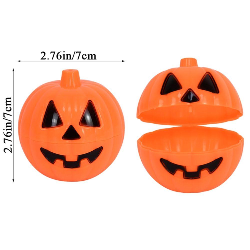 [Elegan] Candy Box Hollow Orange Festival Dekorasi Pesta Ornamen Trick or Treat Plastik