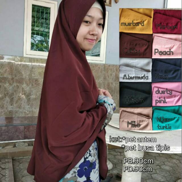 KHIMAR POLOS WOLFIS