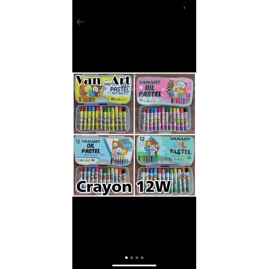 

crayon pastel oil isi 12 warna