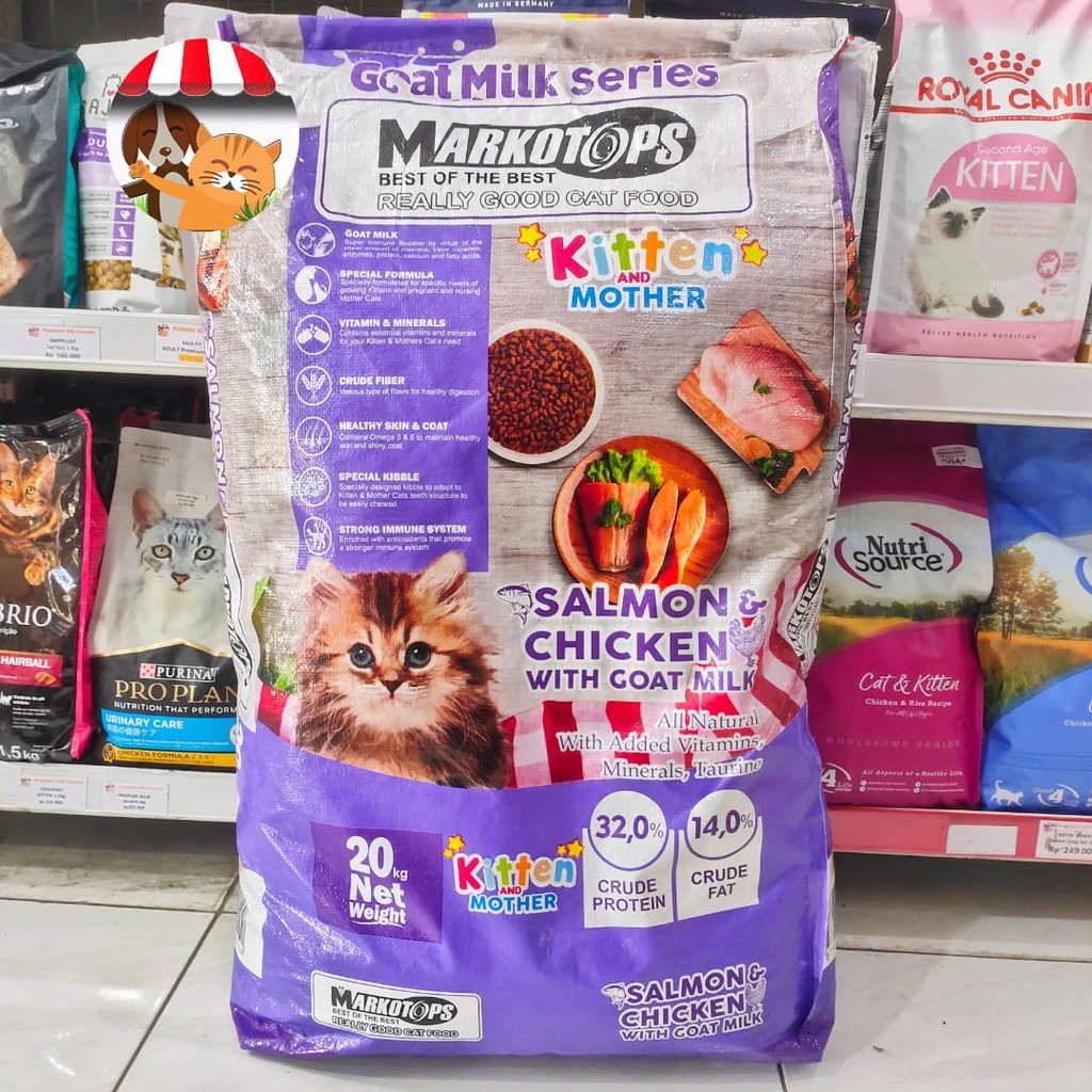 Markotop Kitten And Mother 20kg Makanan Anak Kucing Markotops Baby 20 kg