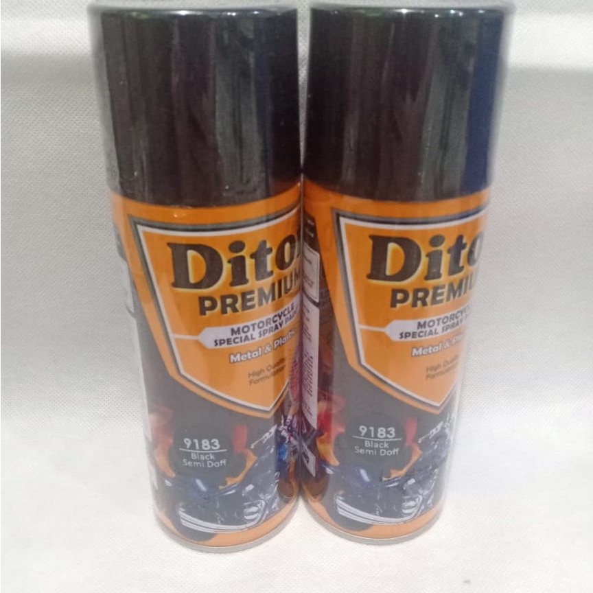 Pilok Pilox DITON Premium 9183 Black Semi Doff / Hitam Semi Dop (400 cc / 400 ml)