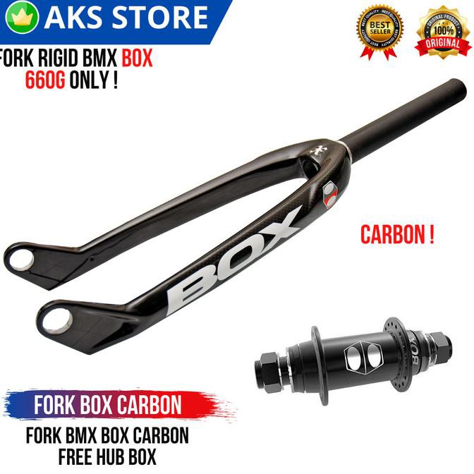 Fork + Freehub Rigid Sepeda BMX Box Carbon USA
