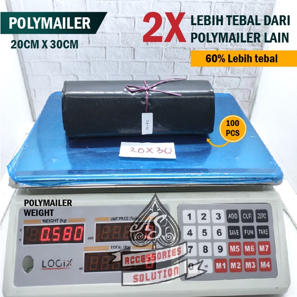 PLASTIK Polymailer - PLASTIK POLYMAILER 20 X 30 20X30 UKURAN FULL TEBAL ISI 100