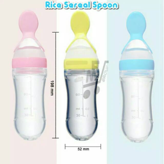 Botol sendok silikon baby
