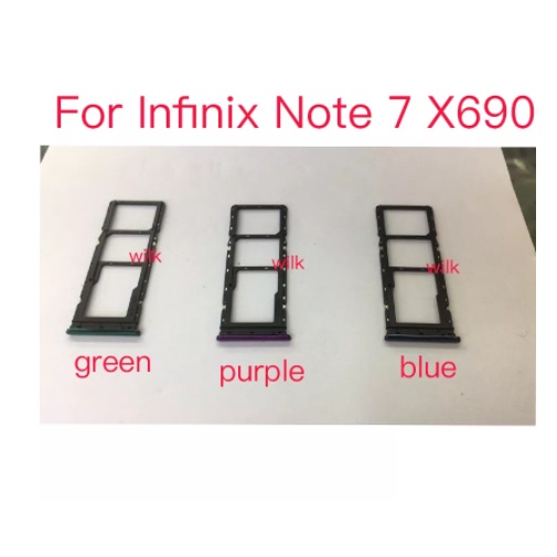 Slot Tempat Dudukan Simcard Simtray Sim Tray Card Lock Infinix Note 7 X690