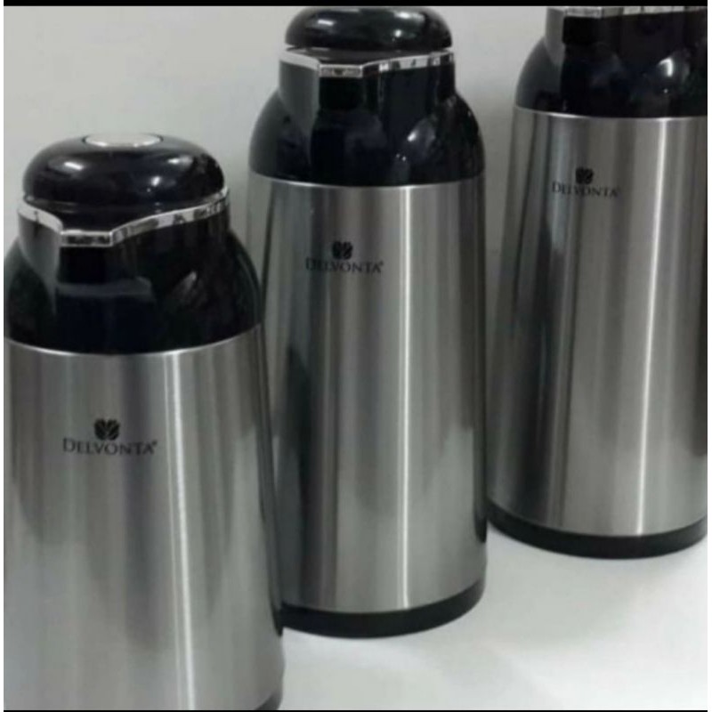 Termos air panas delvonta vacuum jug 1 liter stainless stel