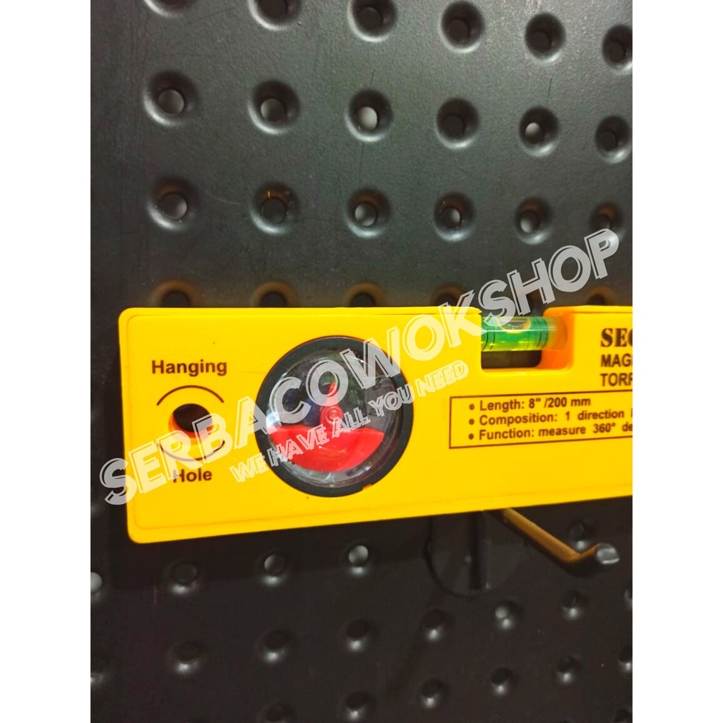 Waterpas Mini PVC 8&quot; Inch Magnetic Torpedo Level 200 mm + Busur Termurah Berkualitas