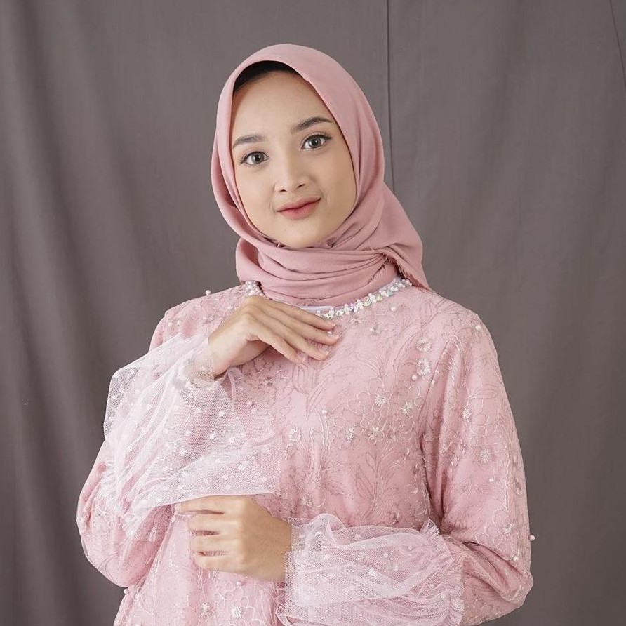 DRESS BRUKAT MUSLIM | GAMIS PESTA MUSLIMAH | GAUN BRUKAT JUMBO | GAMIS DOTTY RUFFLE RIRIN DRESS BRUK