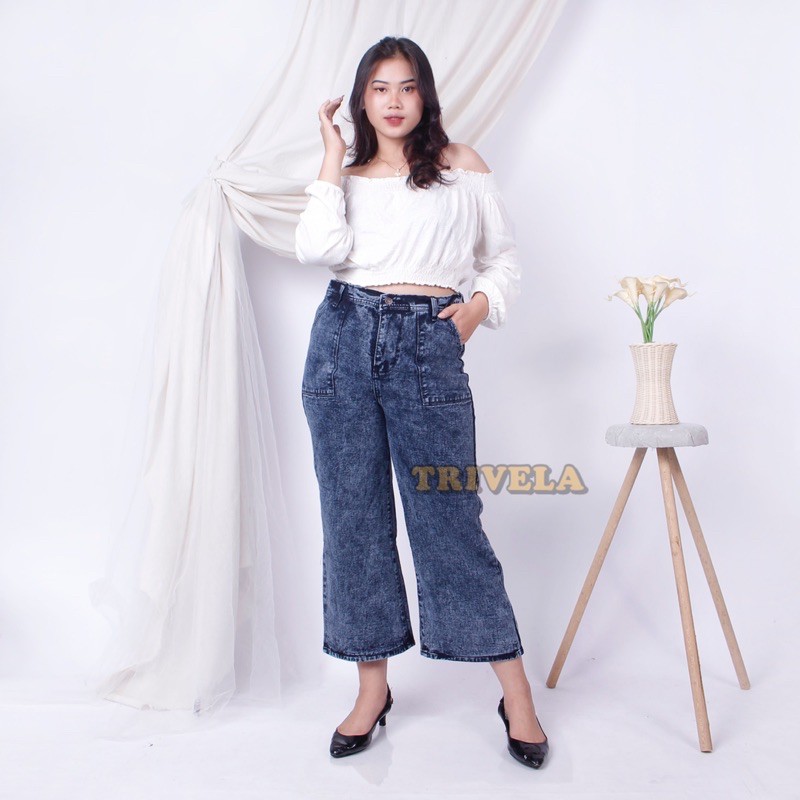 Kulot Jeans Alice Snow Black Jumbo