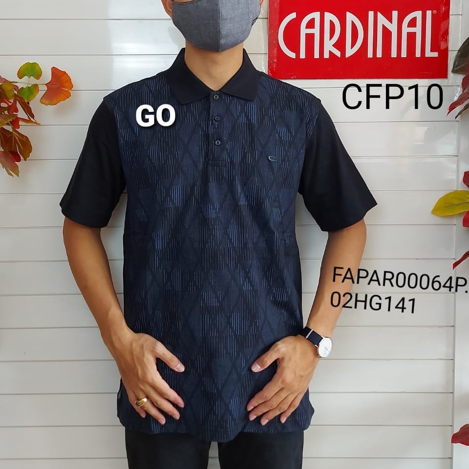 gof CFP CARDINAL FORMAL POLO-TSHIRT Pakaian Pria Atasan Kaos T-shirt Casual Original Lengan Pendek