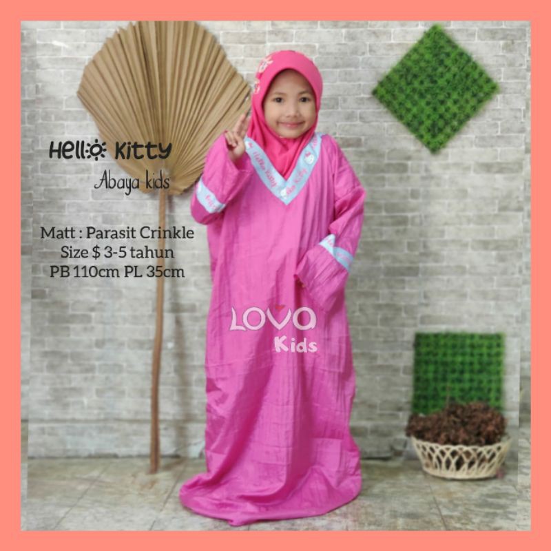 Abaya Parasit Anak Hello Kitty Size S untuk Usia 5-7 tahun jokam gading354