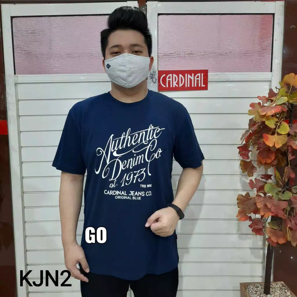 BB KJN CARDINAL JEANS KAOS T-Shirt Cowok Baju Cowok Kaos Cardinal Keren!!!