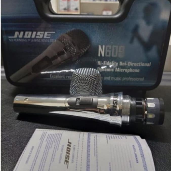 MICROPHONE KABEL STAINLESS STELL NOISE N609 MICROPHONE PROFESIONAL HIGH QUALITY