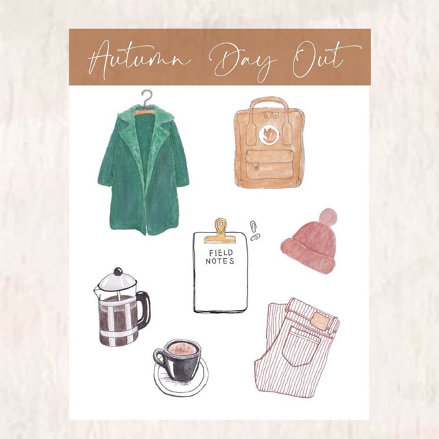 

bujo sticker AUTUMN DAY OUT