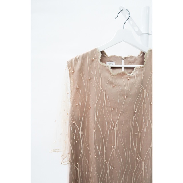 Adara Dress in Champagne