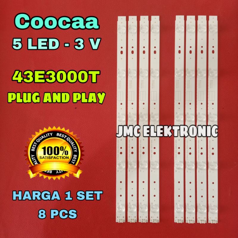 BACKLIGHT COOCAA 43E3000T LAMPU LED TV COOCAA 43E3000T