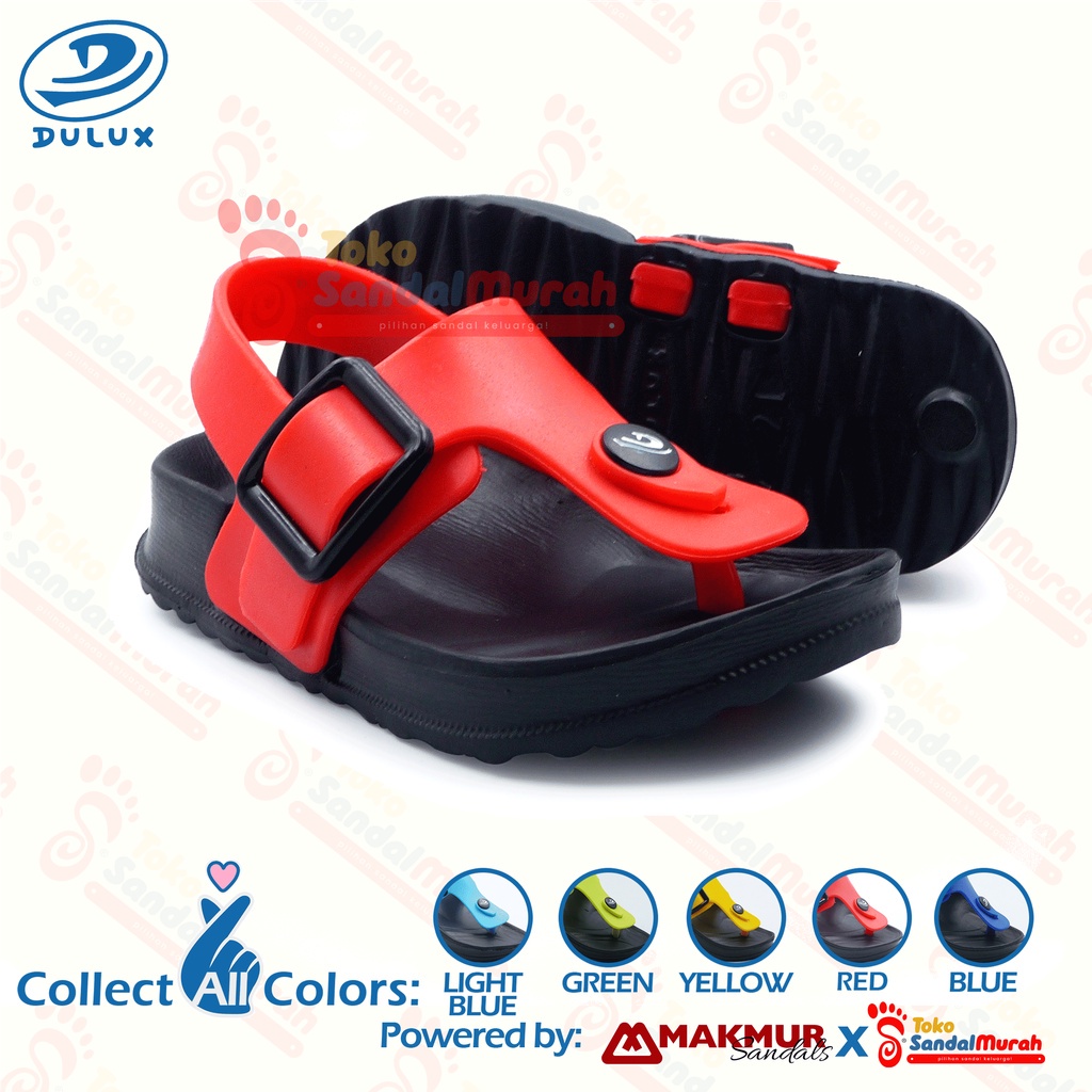 Toko sandal murah - Sandal Capit Tali Belakang Anak Unisex Model Gunung  M 213 E GN