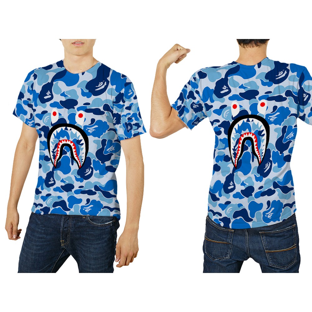 [Riashop] Kaos Bape Shark Original | Kaos Bape Asli | Kaos Bape Lengan Pendek