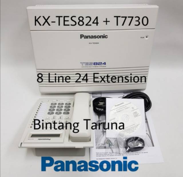 Pabx Panasonic TES824 + 1x KX-T7730 (Full Kap 8 Line 24 extension)