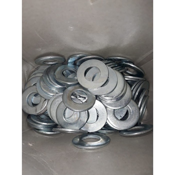 RING PLAT PUTIH M14 - PER PCS