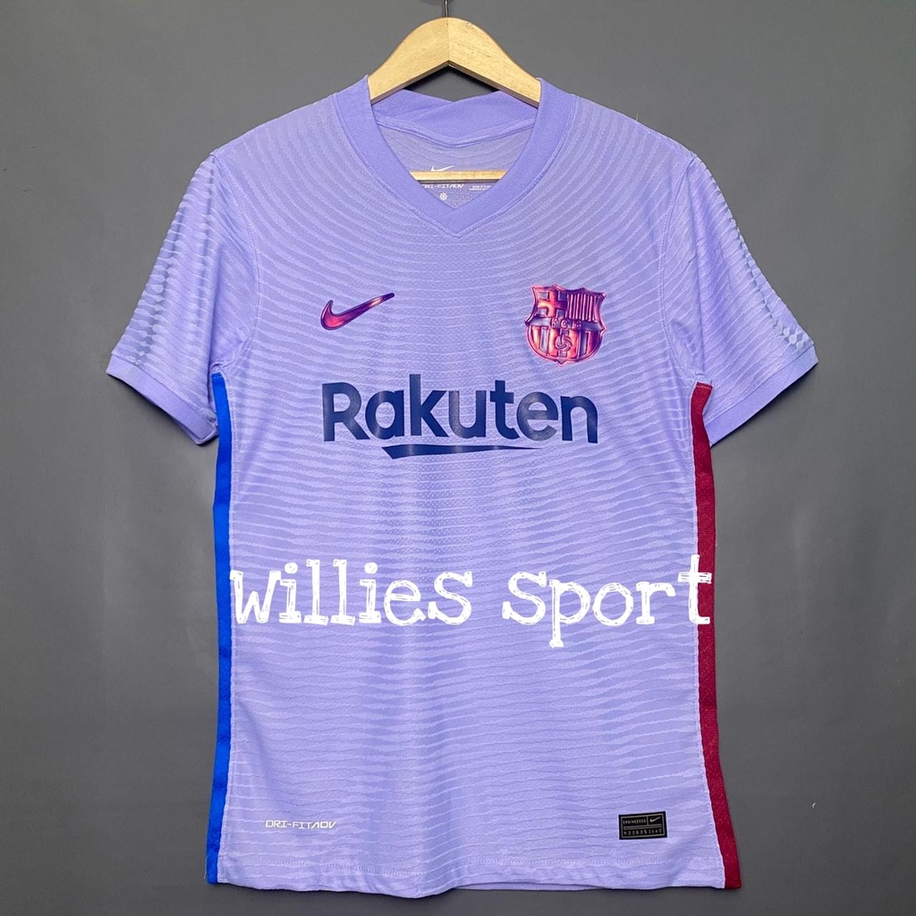 JERSEY BOLA BARCELONA AWAY PLAYER ISSUE 21-22