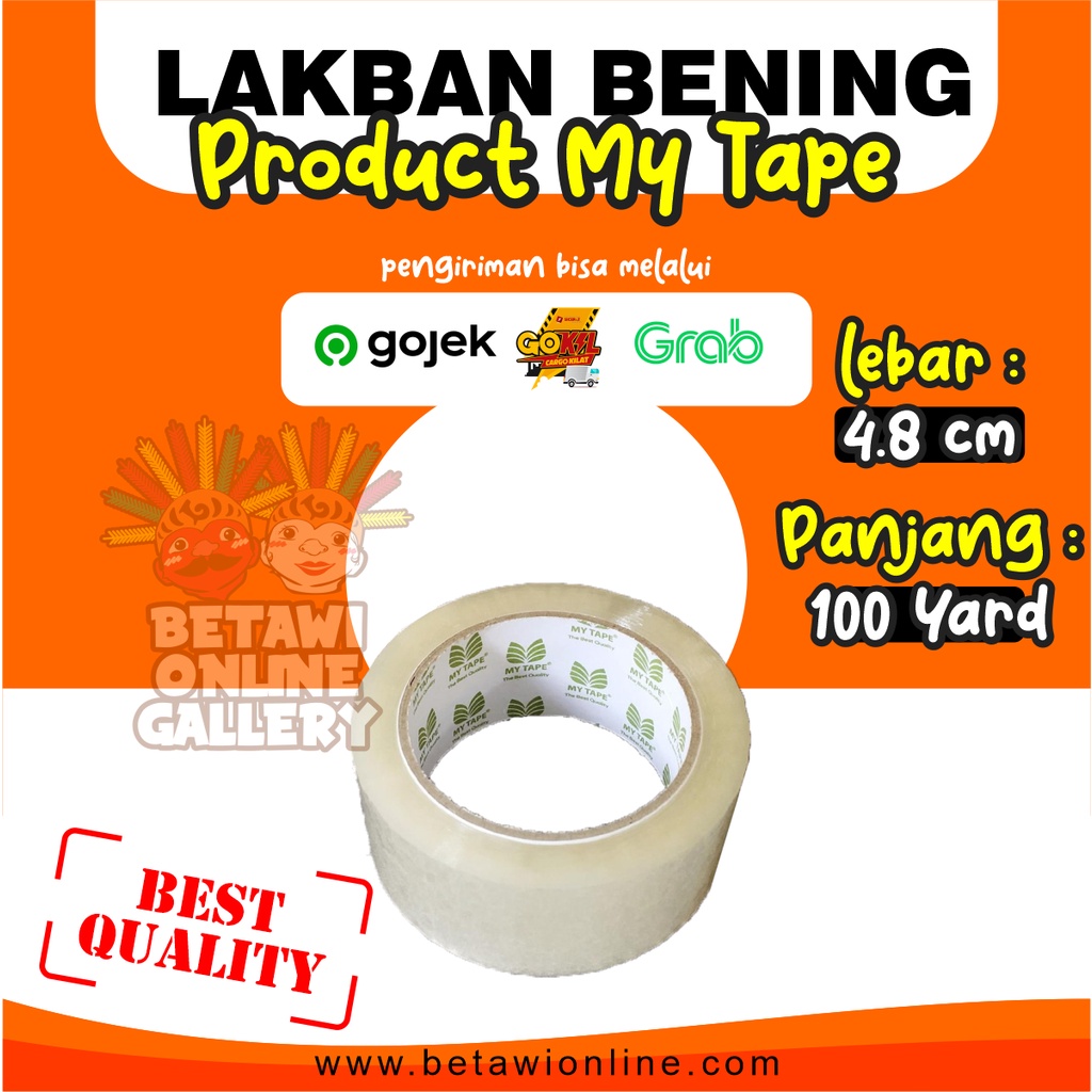 Lakban / Solasi 100yard [ 1 Slop Isi 6 Pcs ]