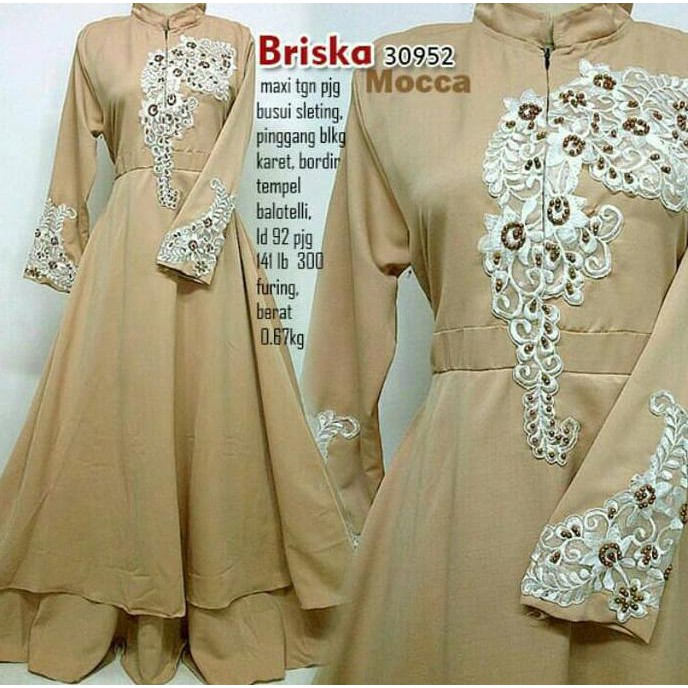 BARU Briska Gamis/Maxidress Balotelli Tempel Bordir