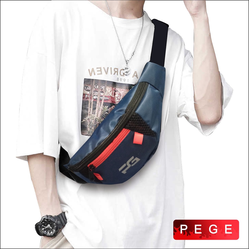 Tas Selempang Waistbag Pria Slingbag Cowok Slempang Distro - PG 8887