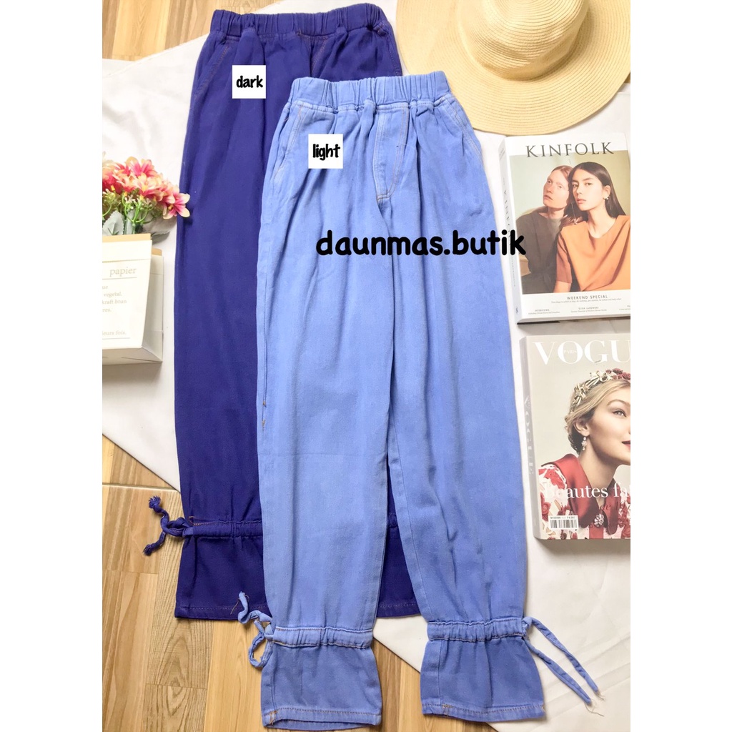 1KG MUAT 4PCS | DALLAS PANTS TABITA JEANSWASH DENIM   CELANA KERUT KOREAN STYLE HITS OOTD SELEBGRAM FASHION GROSIR MURAH WANITA