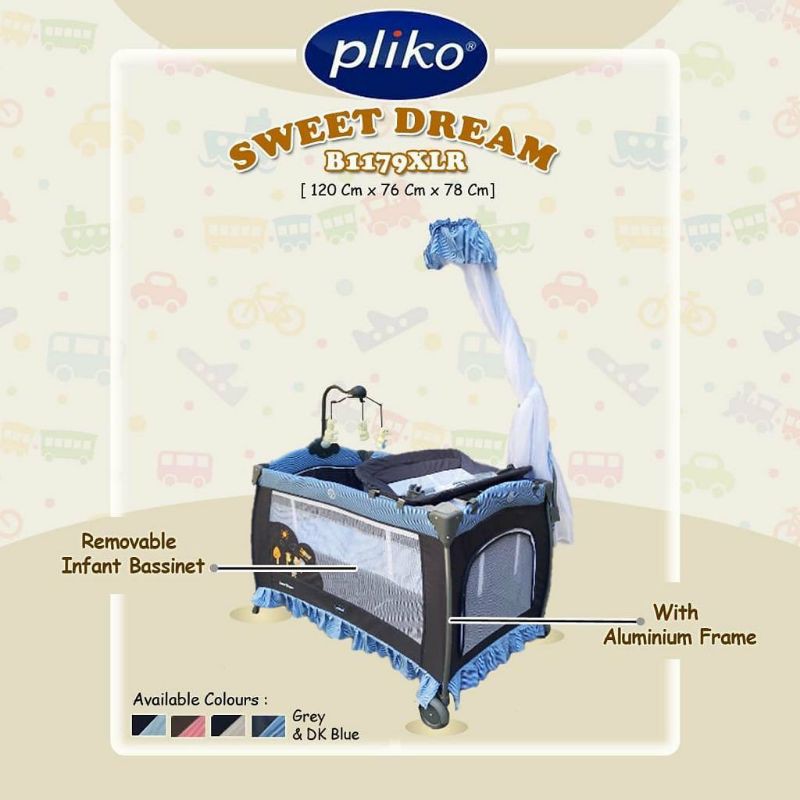 Box Bayi Pliko 1179 XLR Sweet Dream Tempat Tidur Bayi Makassar