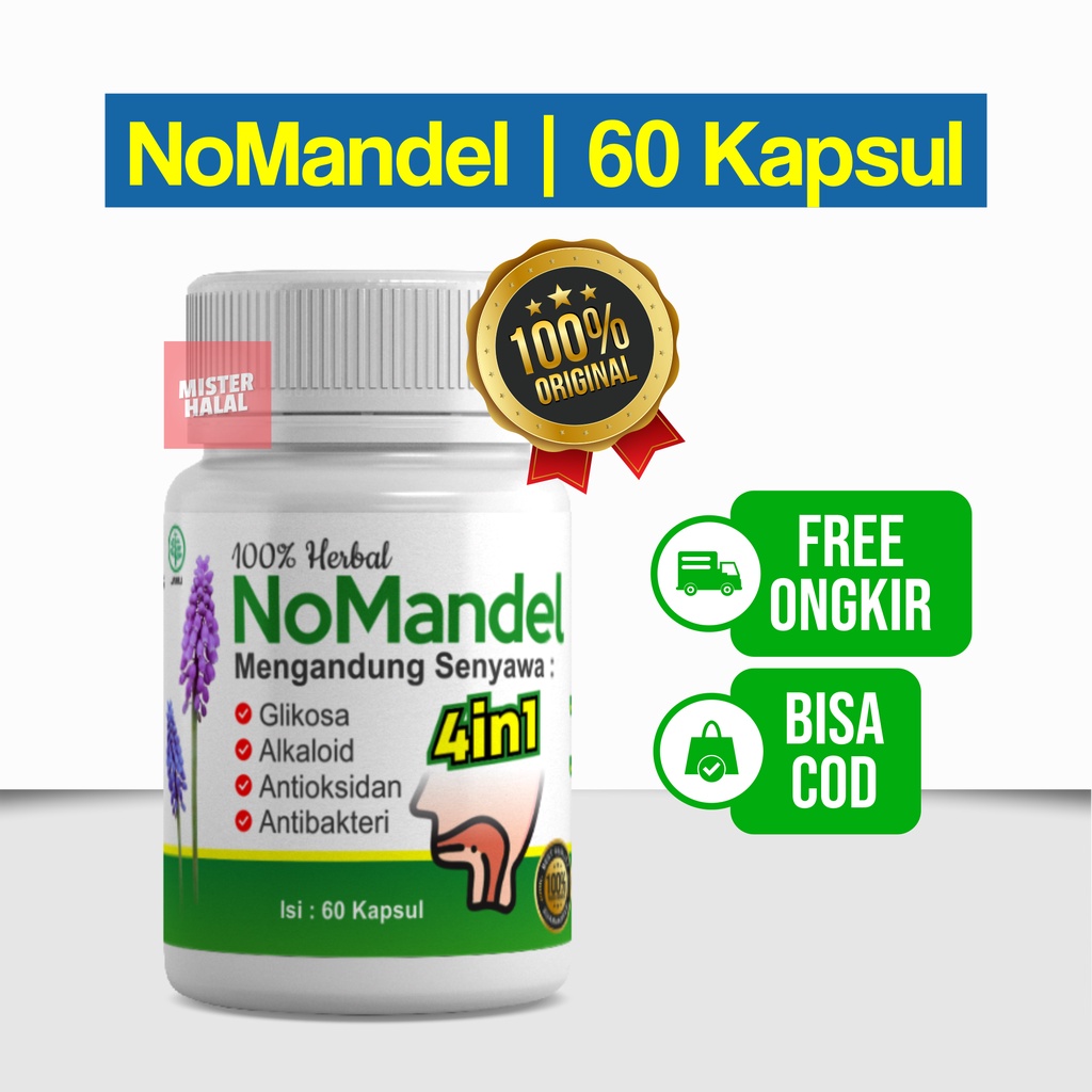 NOMANDEL Obat Amandel, Sakit Tenggorokan, Sulit Menelan, Suara Serak, Ampuh Anak Dewasa, Gondok Hypertiroid, Radang Amandel