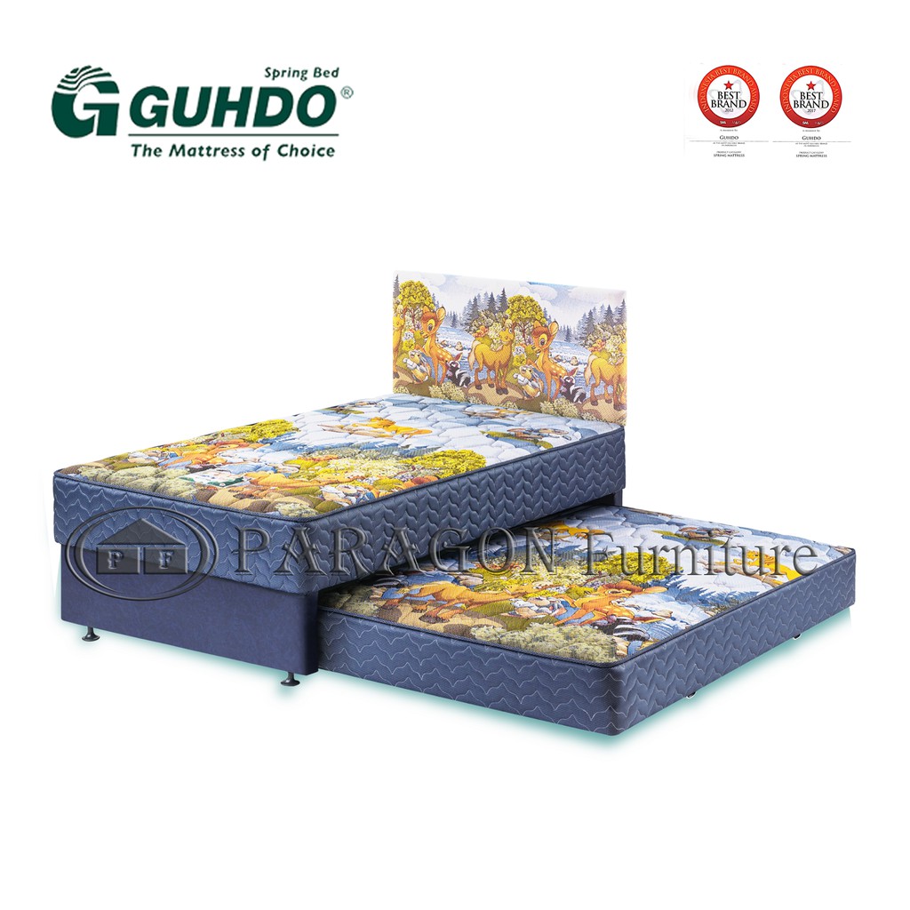 2in1 Happy kids 140x200 HB Ideal - Full set Spring bed Guhdo