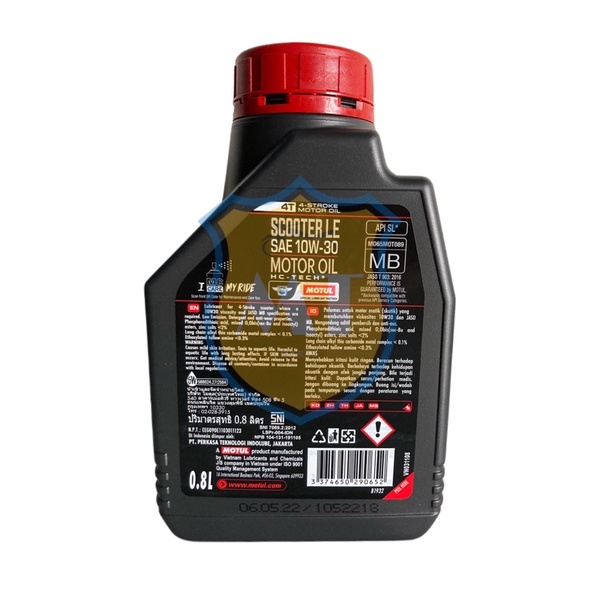 Oli Motul Matic Scooter LE 0,8 lt SAE 10W30